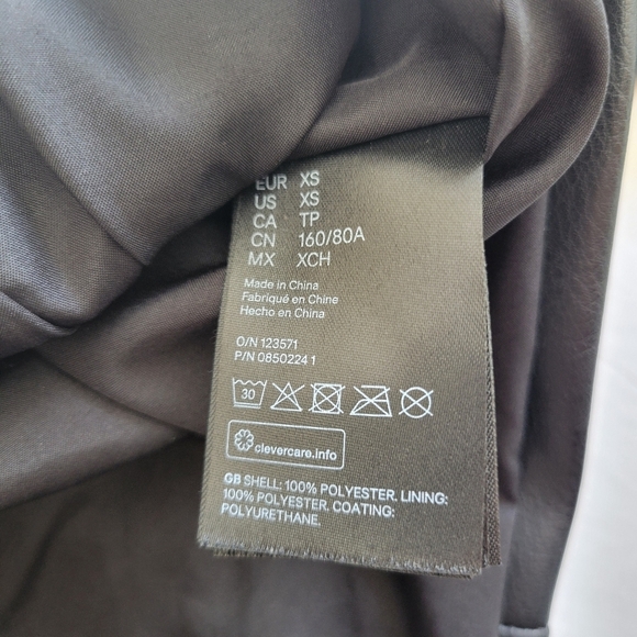 H&M Faux Leather Jacket. - Picture 8 of 8